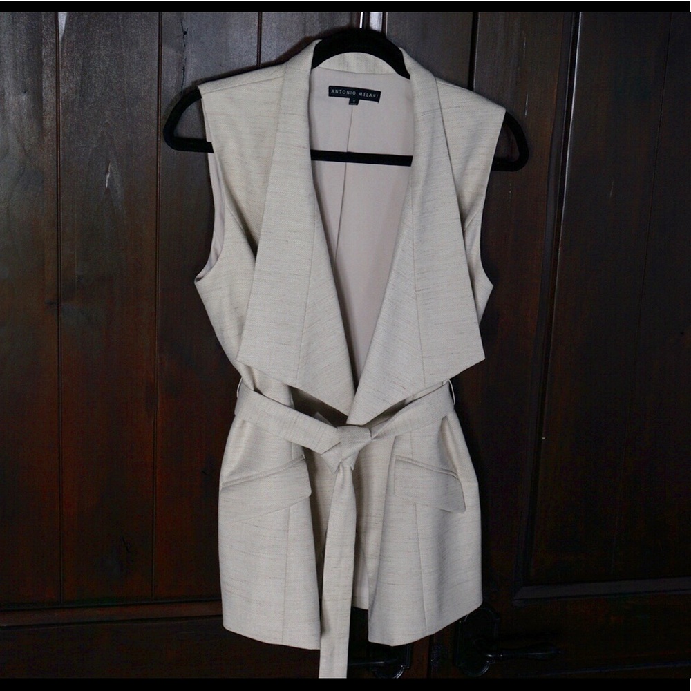 Linen Antonio Melani suit vest.
